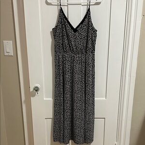 H&M Black and White Floral Maxi Dress